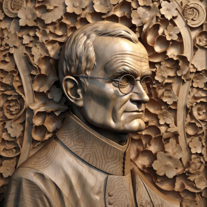 Famous (Gregor Mendel 4, 3DFMS_7031) 3D models for cnc